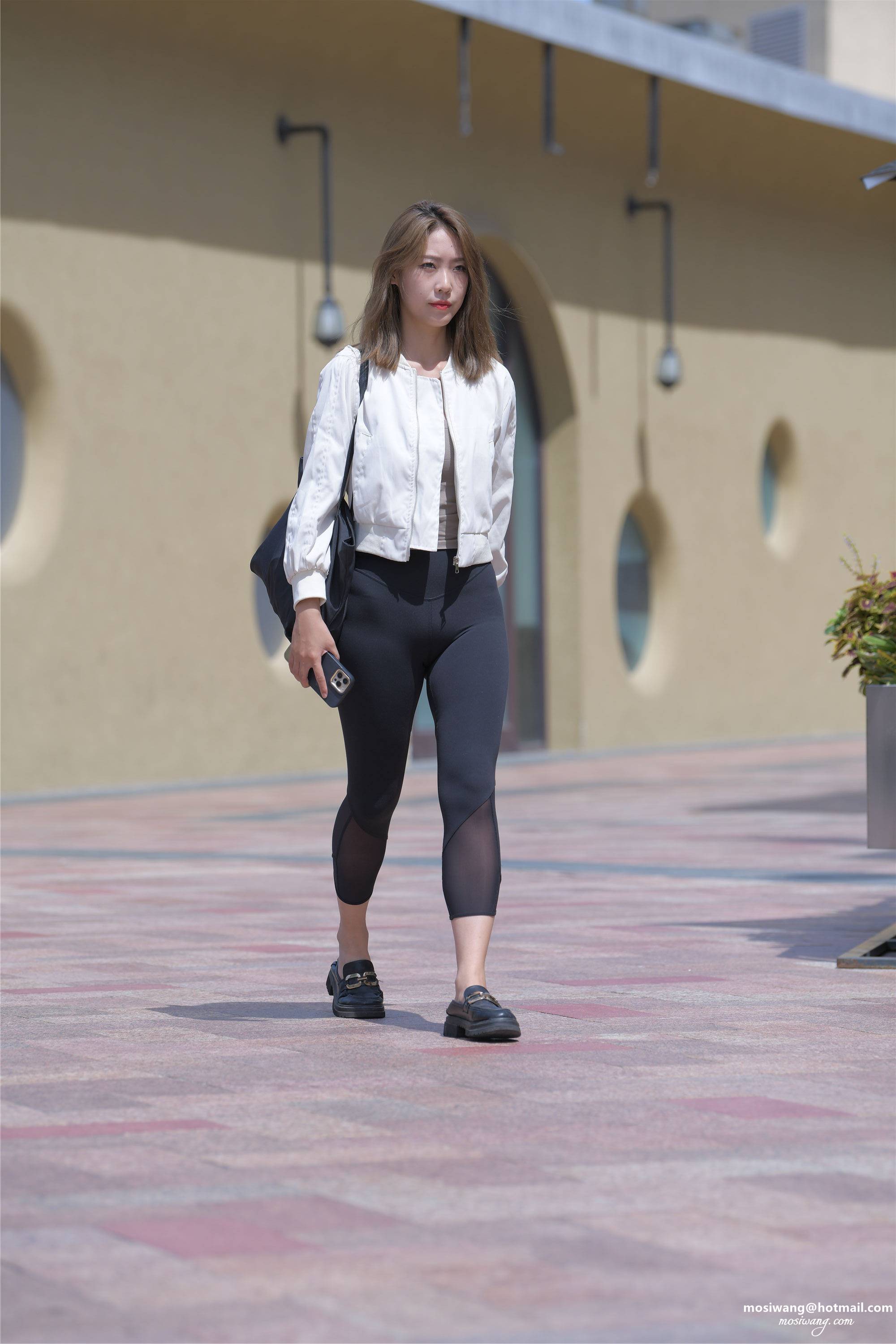 5400北巷-HS瑜伽k【866P】漂亮的黑色紧身瑜伽裤长腿美足美女