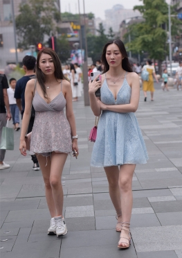 391两位清凉LYQ【57P】身材丰满的短裙长腿小姐姐套图