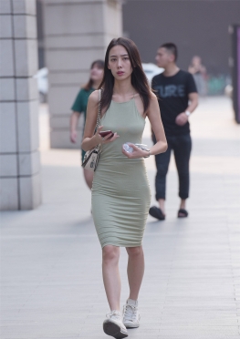 402LB连衣Q【38P】独自逛街的短裙包裙长腿女孩套图