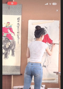 75299-75300爱画画的蓝色紧身牛仔裤大妹生小姐姐视频