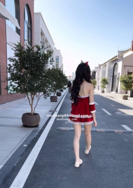 75750-75757圣诞红短裙可爱小姐姐视频